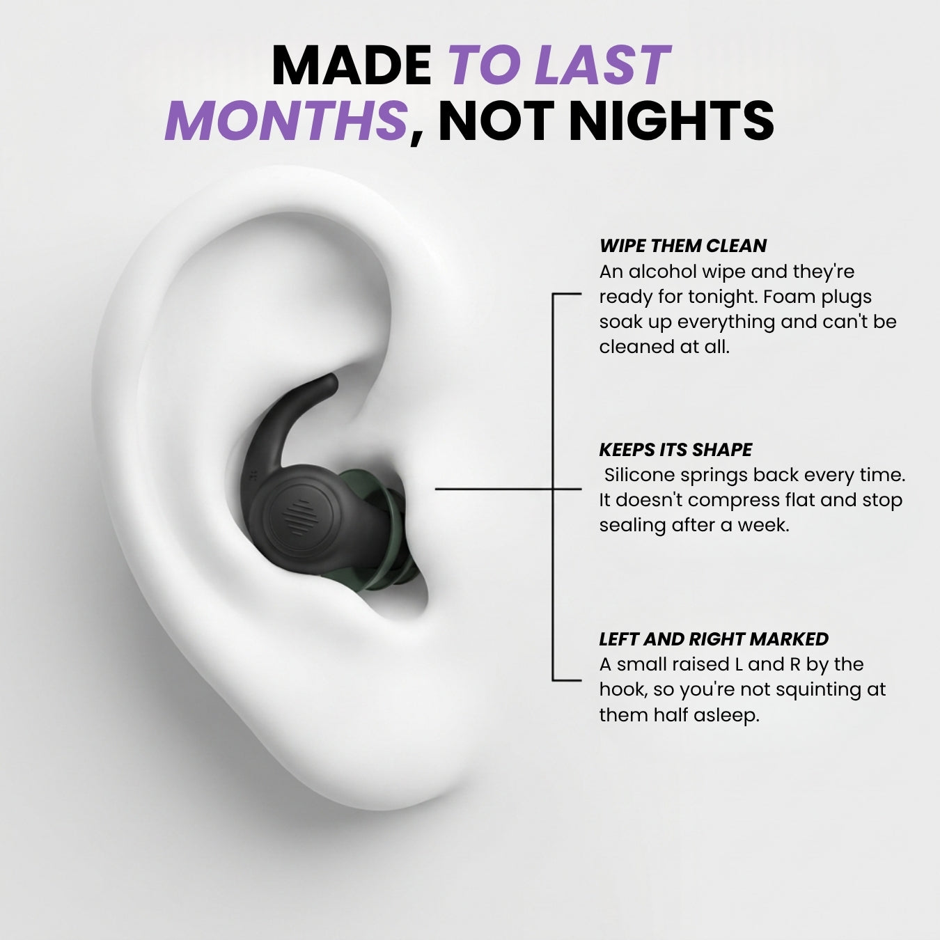 The Hush earplugs