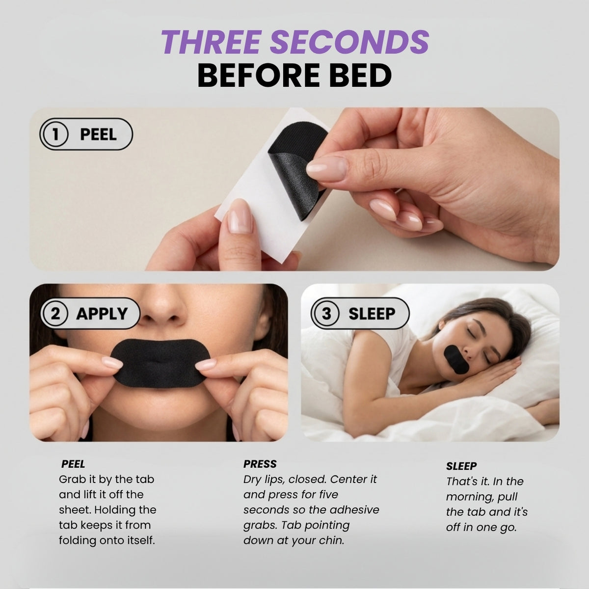 Gentle Mouth Tape Strips
