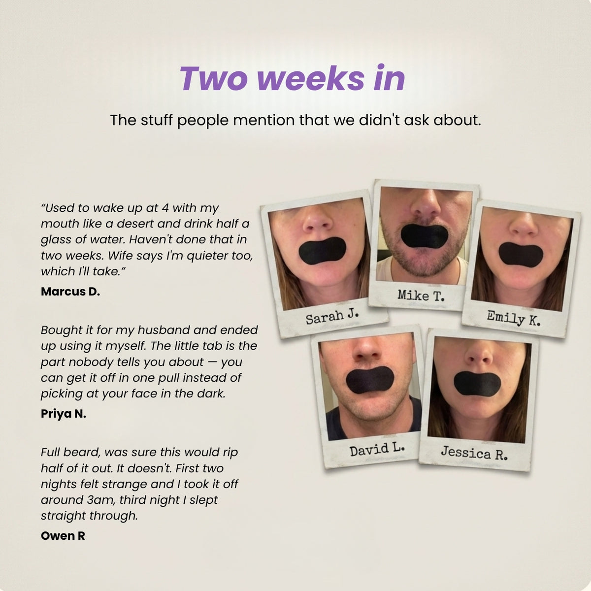 Gentle Mouth Tape Strips
