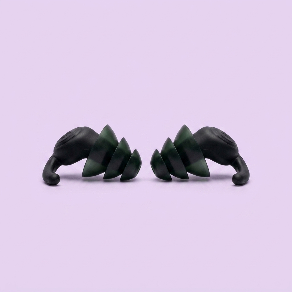 Reusable silicone earplugs